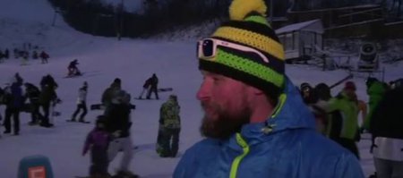 Новорічні розваги на Протасовому яру. Відео