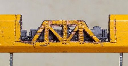 Искусство в миниатюре: поезд из карандаша. ФОТО