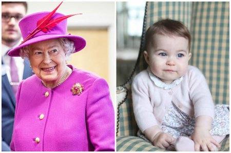 Восьмимесячная принцесса Шарлотта опередила королеву Елизавету II . ФОТО