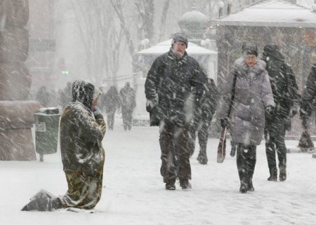На Киев надвигается мощный снегопад - Гидрометцентр