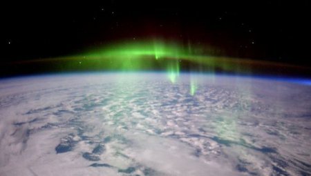 Гражданин Великобритании с борта МКС сделал снимок северного сияния