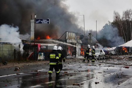 На границе Германии и Польши взорвался магазин с фейерверками. ФОТО