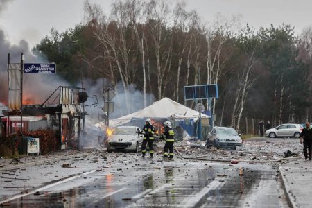 На границе Германии и Польши взорвался магазин с фейерверками. ФОТО
