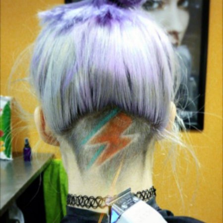 Молодежь заражается новым модным трендом - Hair Tatoo. ФОТО