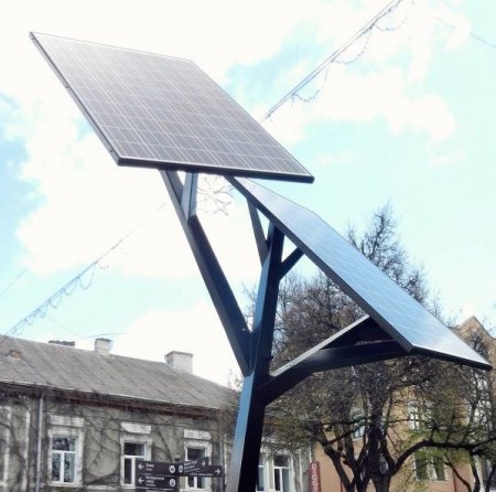 В Тернополе появилось "солнечное дерево". ФОТО