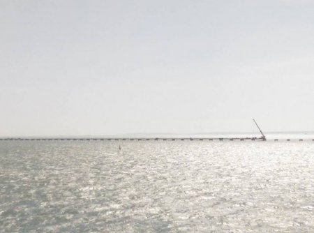 Тишина и покой: как выглядит "грандиозное" строительство Керченского моста. ФОТО