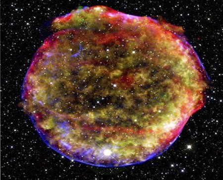  15 лет жизни сверхновой звезды "Тихо Браге". Видео НАСА