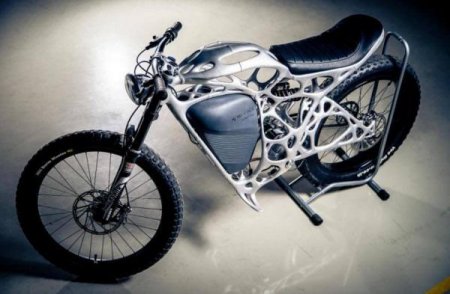 Создан первый в мире электромотоцикл, напечатанный на 3D принтере. ВИДЕО