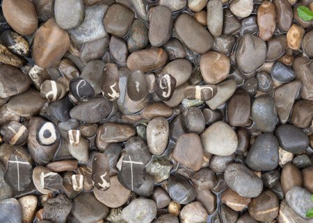 Мужчина потратил 10 лет на сбор алфавита из камней. ФОТО