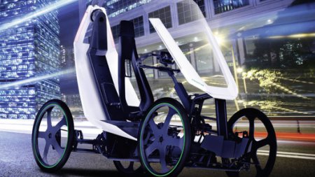 В Калифорнии представили гибрид велосипеда и электромобиля