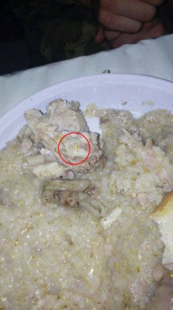 Мясо с тараканами, каша с червями - так кормят украинских военных. ФОТО