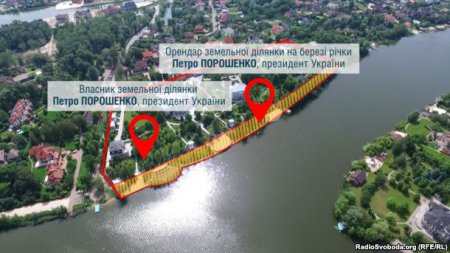 Береговую линию реки в Козине, которую арендует наш президент, закрыли для простых украинцев