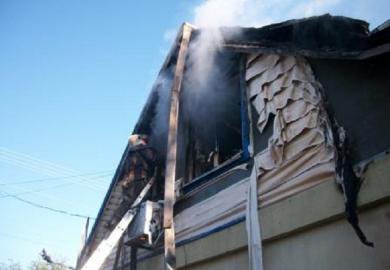 5-часовой пожар в частном доме на Днепропетровщине