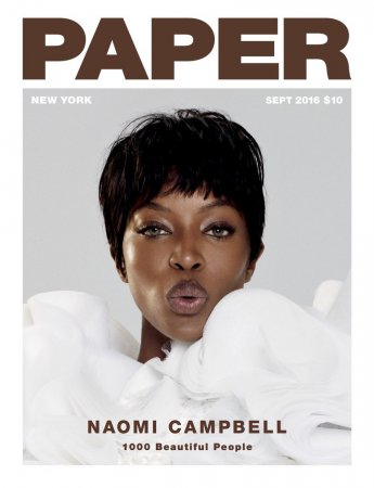 Непревзойденная Наоми Кэмпбелл снялась для сентябрьского номера Paper Magazine. ФОТО