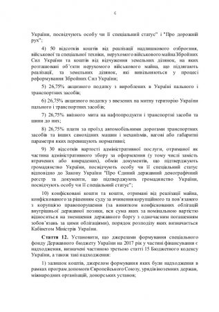 Проект Бюджета Украины на 2017 год