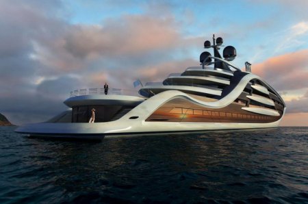 Дизайнер из Британии представил проект самой дорогой в мире яхты. ФОТО