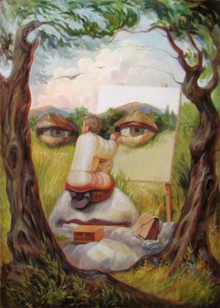 Украинский художник пишет картины-иллюзии с двойным смыслом. ФОТО