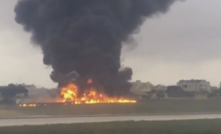 На Мальте разбился самолет, выживших нет
