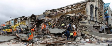 Разрушительная сила землетрясения в Новой Зеландии. ВИДЕО