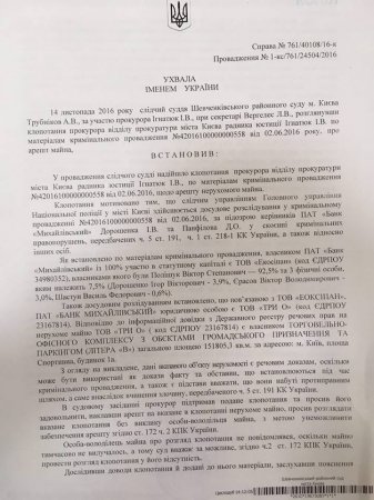 В Киеве арестовано имущество ТЦ "Гулливер"