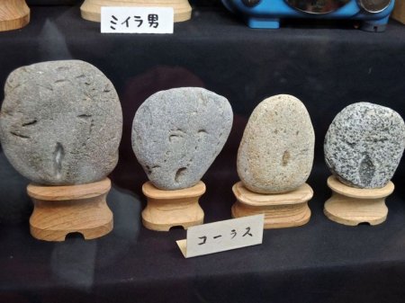 Японец 50 лет собирал камни, похожие на человеческое лицо. ФОТО