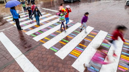 Болгарский художник превращает пешеходные переходы в Мадриде в настоящие произведения урбанистического искусства. ФОТО