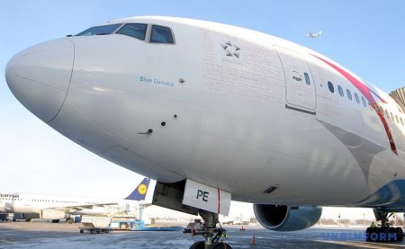 Австрийцы представили в "Борисполе" свой самый большой Boeing 777 для маршрута Вена-Киев