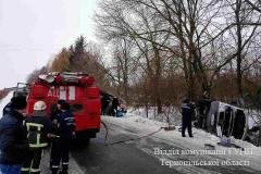 В Тернопольской области перевернулся автобус: есть травмированные