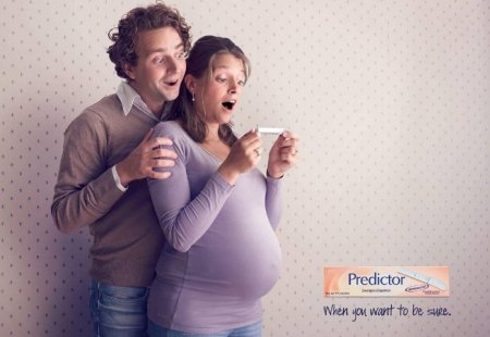 Пользователей Сети рассмешила реклама теста на беременность