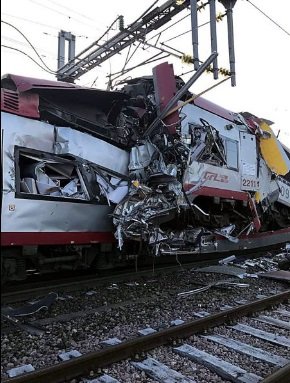 В Люксембурге произошло столкновение двух поездов