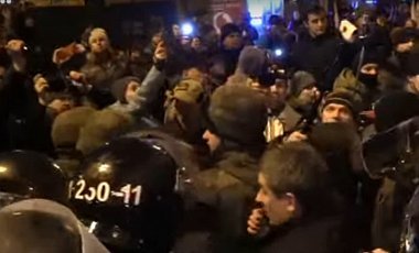 После столкновения в Киеве задержаны несколько человек