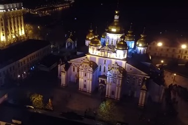 Пасха-2017 в Киеве с высоты птичьего полета
