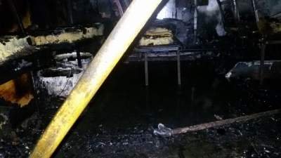 На Киевщине дотла сгорел пассажирский автобус